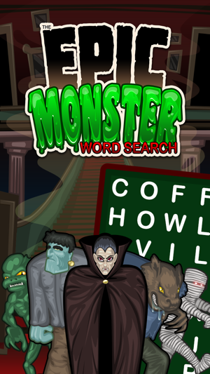 Epic Monster Word Search - giant Halloween wordsearch puzzle(圖1)-速報App