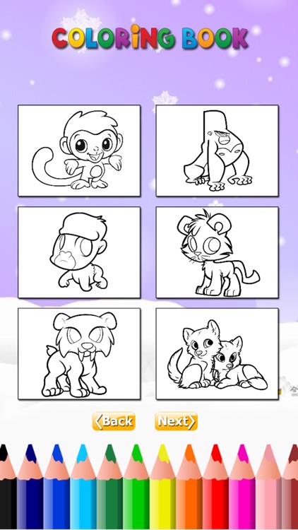 Coloring Book The World of Animal Free Games HD: Learn to color a dinosaur, wolf, fish and more screenshot-4