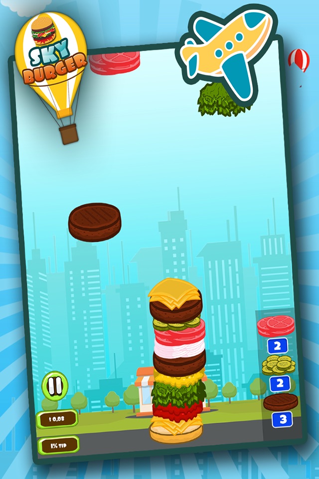 Sky Burger Mania Restaurant : Sky High Burger Tower a Burger maker game screenshot 4