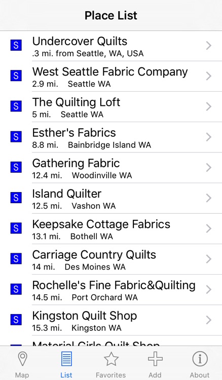 Quilt Shop Locator