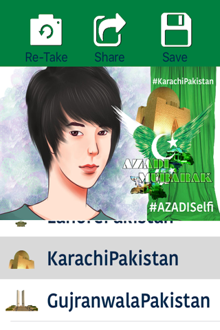 Azadi Selfie - Pakistan's independence day 14 August, A Green Day To Take and Share Selfies screenshot 4
