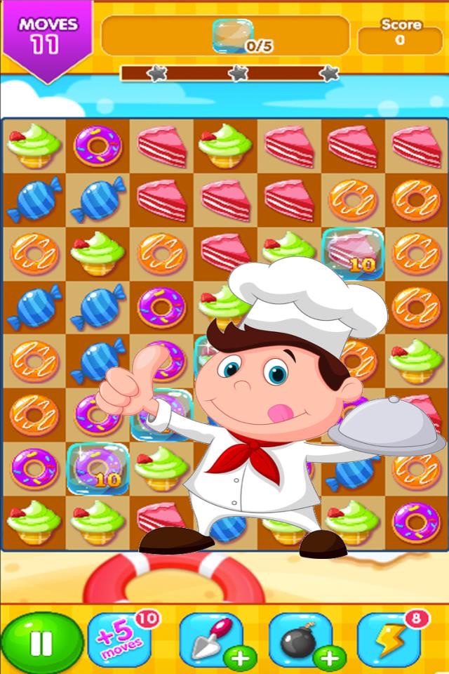 candy sweet link donut cake match crush jelly bean soda land screenshot 4