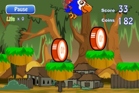 Pyro Bird Jump - Fly an 8bit jumping birdie! screenshot 2