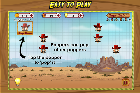 A Pop-pit Cowboy Hero Under Siege: Tap Face 2 Explode Bomb (A Free Puzzle Game) screenshot 3