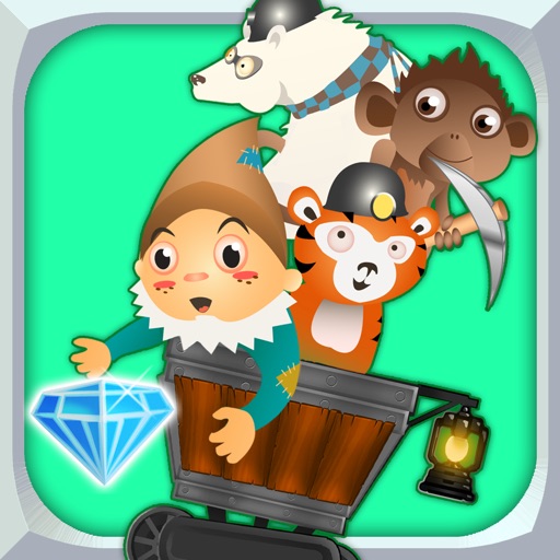 A Despicable Gnome & Friends Diamond Rush - Free Rail Miner Race Game icon