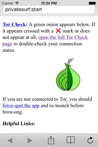 Private Surf - Anonymous Web Browser screenshot 2