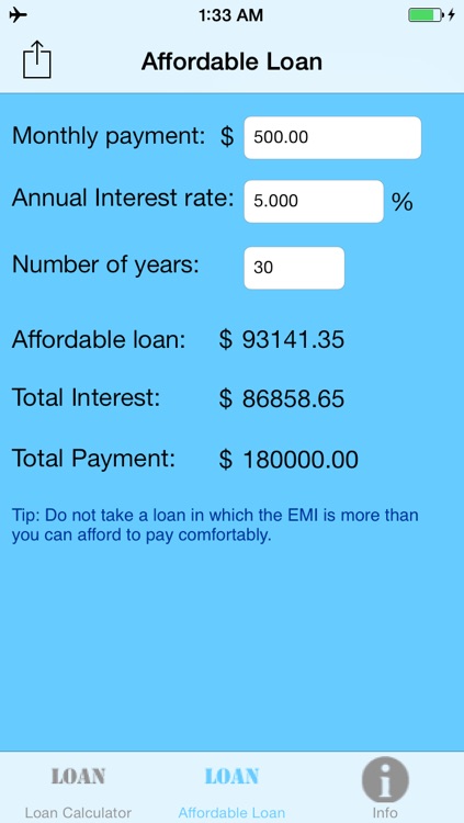 Simple Loan Calculator screenshot-3