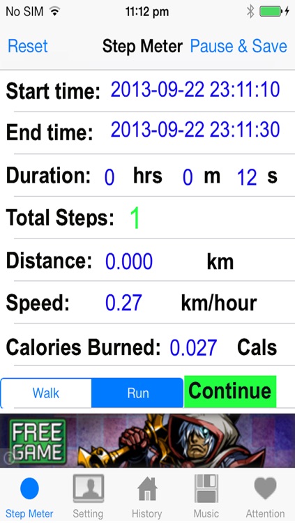 step meter (Pedometer) (free)