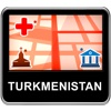 Turkmenistan Vector Map - Travel Monster