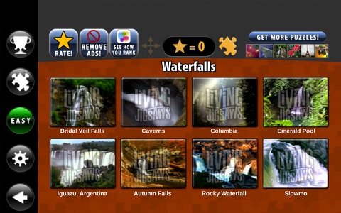 Waterfalls Living Jigsaws & Puzzle Stretch screenshot 2