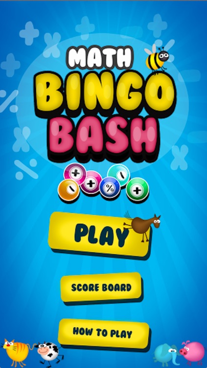 Math Bingo Bash - Basic Addition, Subtraction, Multiplication and Division Game for 2nd, 3rd, 4th &5th Grade