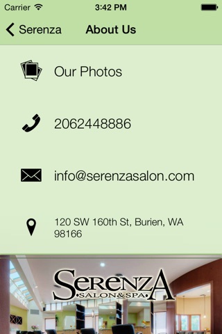 Serenza Salon and Spa screenshot 2