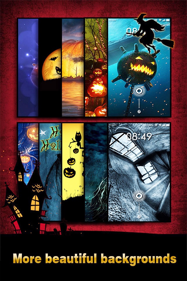Halloween Wallpapers & Backgrounds HD - Home Screen Maker with Pumpkin, Scary, Ghost Images screenshot 2