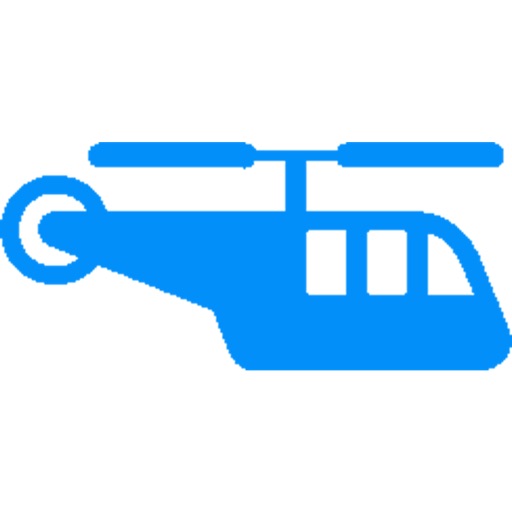 Blue Copter Icon
