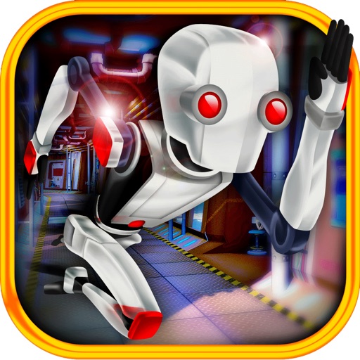 3D Scifi Robot Fast Running Battlefield iOS App