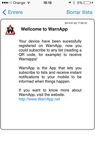 WarnApp screenshot 2