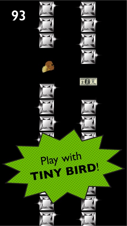 Bling Bird - Tiny flappy flyer collect hundred dollar bills