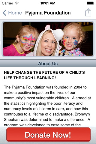 The Pyjama Foundation - creating a brighter future for Australian children in care and helping to break the cycle of poverty! screenshot 3