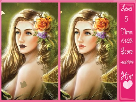 Cute Fairies Find Differences Game screenshot 2