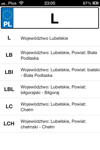 Tablice rejestracyjne PL screenshot 4