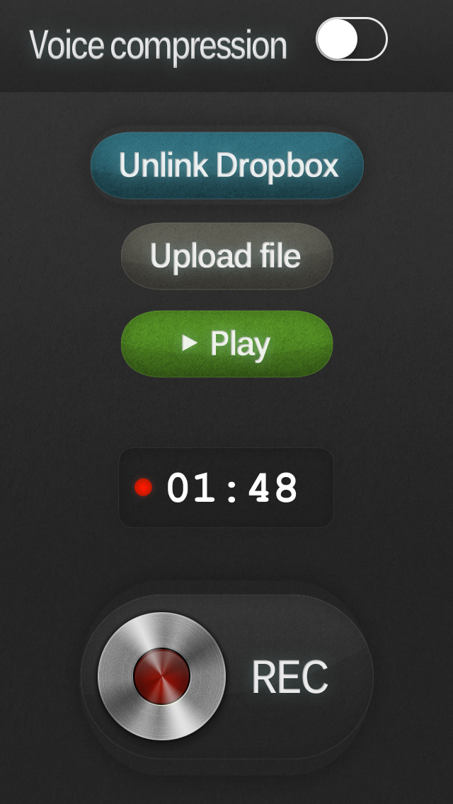 rec.me record voice & send to dropbox Screenshot 3
