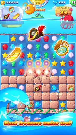 Game screenshot Ocean World - 3 match Mermaid rescue puzzle game mod apk
