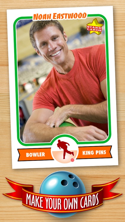 Bowling Card Maker - Make Your Own Custom Bowling Cards with Starr Cards