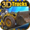 3D Mega Truck Crazy Drive : Realistic Construction Cars Road Racing ( Bulldozer, Crane, Cement & Dump Truck)