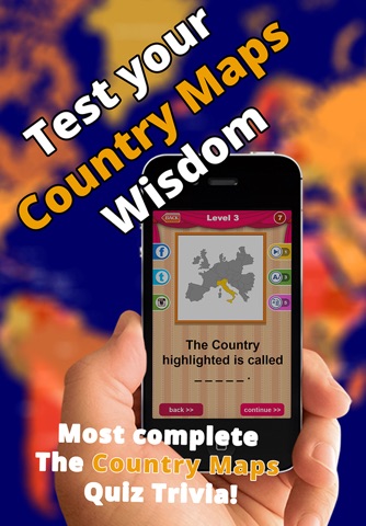 Allo! Guess the Country Map Geography Quiz Trivia  - What's the icon in this image quiz screenshot 2