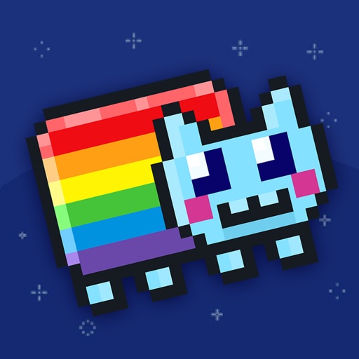 Flap-py Rainbow Cat - Tappy Adventure 8 Bit Pixel Edition iOS App