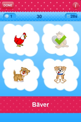 iPlay Swedish: Kids Discover the World - children learn to speak a language through play activities: fun quizzes, flash card games, vocabulary letter spelling blocks and alphabet puzzles screenshot 3