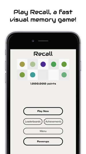 Recall - memory board game