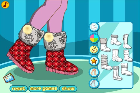 Winter Boots Decor : Shoes Design And Makeover screenshot 2