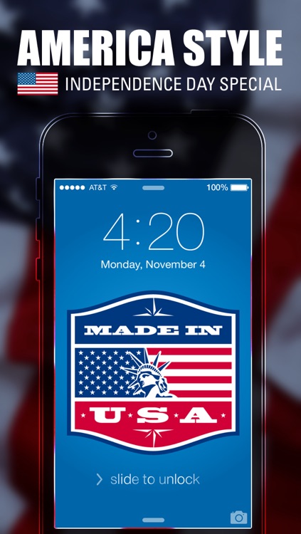 Pimp Your Wallpapers Pro - America Style & Independence Day Special for iOS 7 screenshot-4