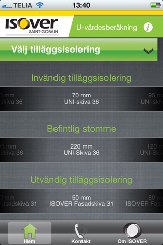 U-värde screenshot 4