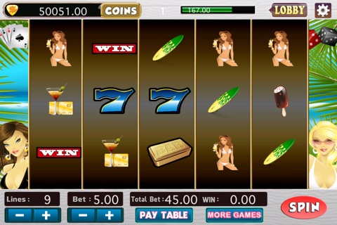 777 Bikini Lucky Summer Beach Slots - Fun Holiday Casino Slot Machine Game with Bonus Jackpot screenshot 3