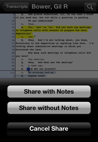Case Notebook E-Transcript screenshot 4
