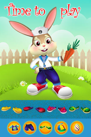 Cute Bouncy Bunny Rabbit - Dressing up Game for Kids - Free Version screenshot 2