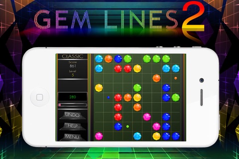 Gem Lines Deluxe screenshot 2