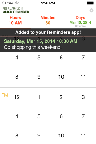 Quick Reminders: Super fast way to create a reminder screenshot 3