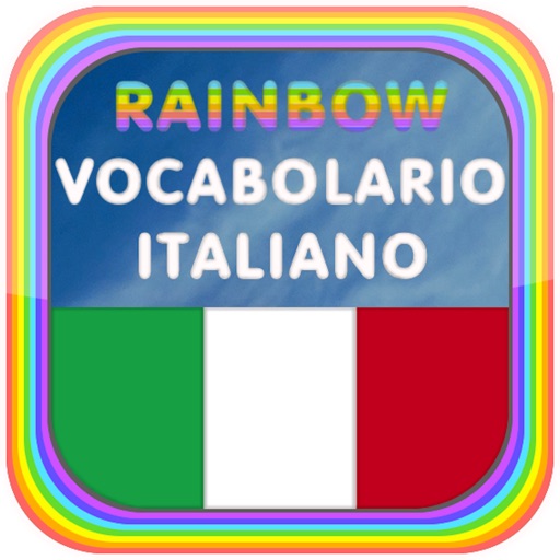 Rainbow Italian Vocabulary Game Icon