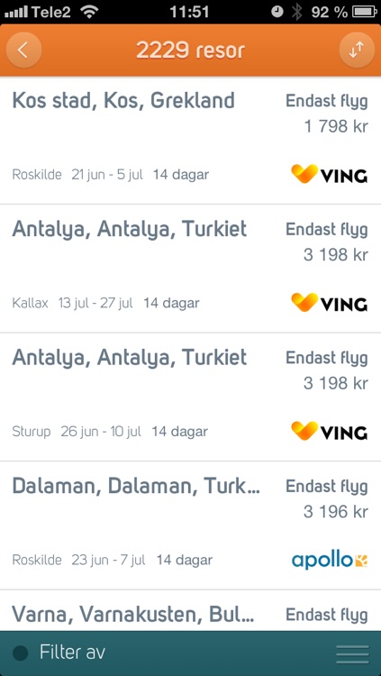 Destination.se - sista minuten, charter och flyg screenshot-4