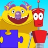 Monsters Vs Robots JigSaw Puzzles for Kids - Animated Puzzle Fun with Monster and Robot Cartoons!