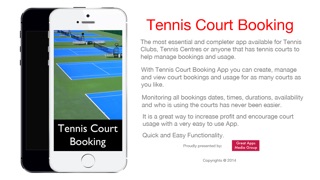 テニスコート予約のApp - ビジネス管理ソリューションのおすすめ画像1