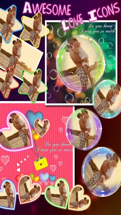 Love Messages Photo Frames