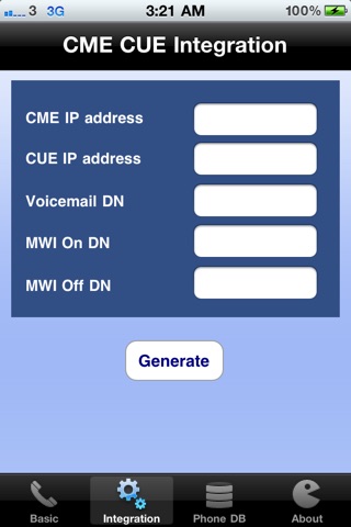 CME Config Generator screenshot 3