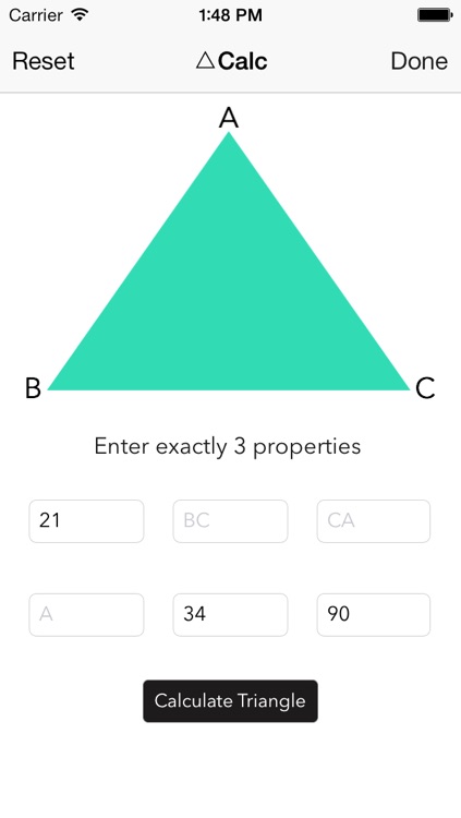 Triangle Solver for iOS 7