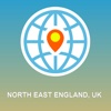 North East England, UK Map - Offline Map, POI, GPS, Directions