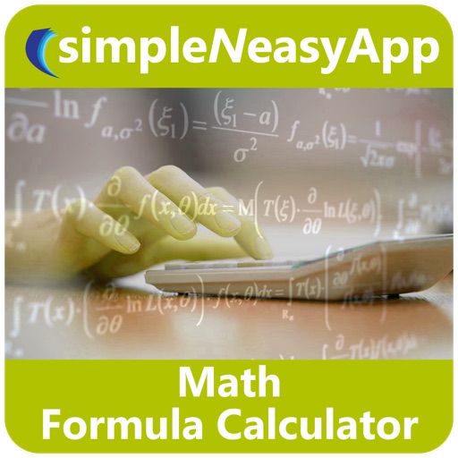 Math Formula Calculator - A simpleNeasyApp by WAGmob