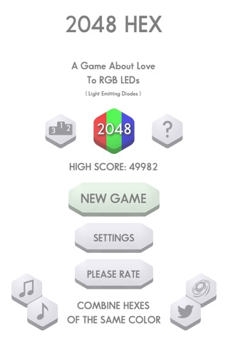 2048 Hex  Match Numbers Puzzle screenshot 2